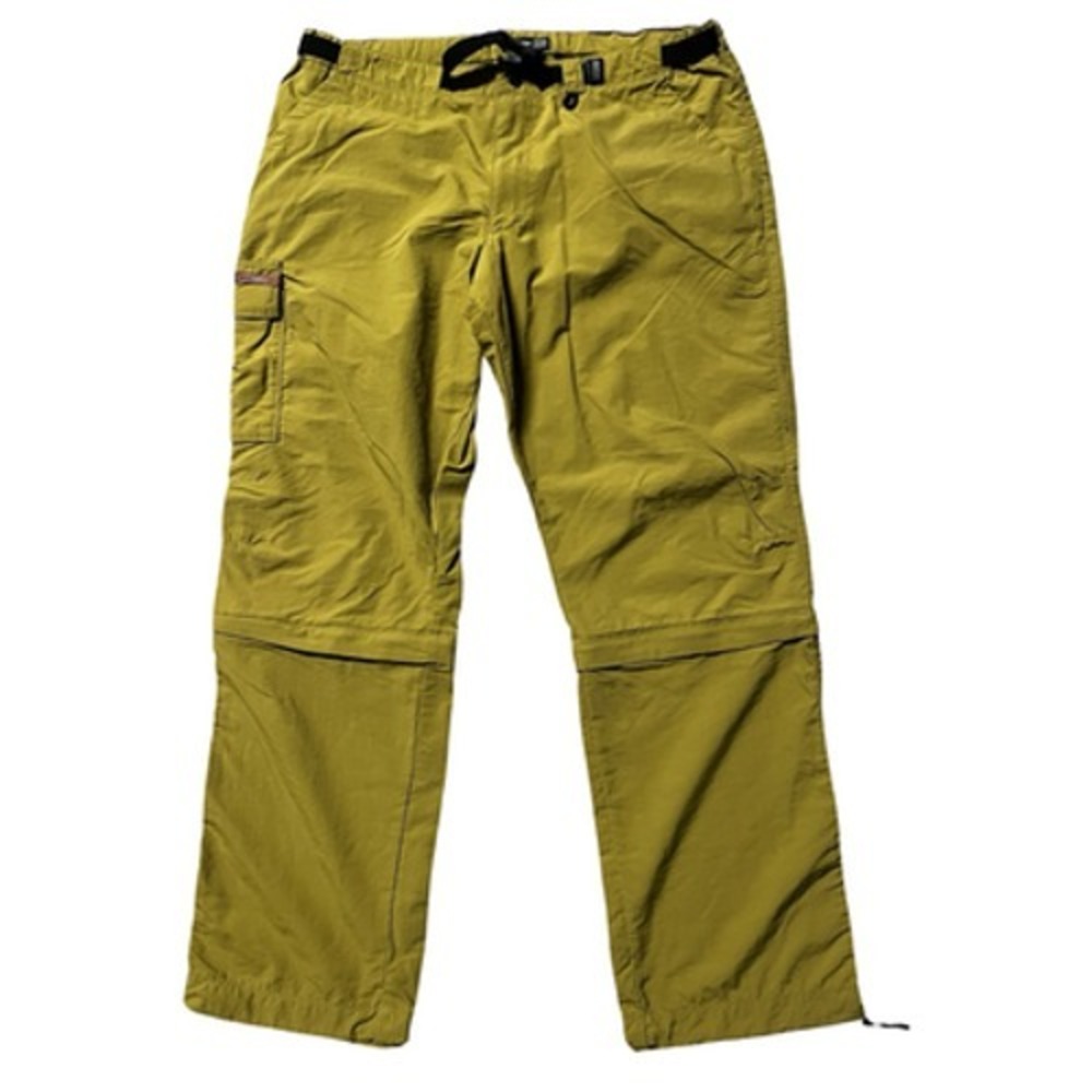 REI Pants Womens 14 Green Convertible Nylon Cargo Belted Hiking UPF 30+